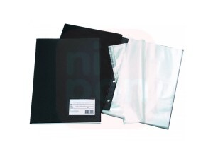 Pasta Catálogo C/50 Envelopes Finos - Preta