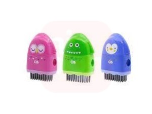 APONTADOR CRIATIVO C/ BORRACHA + ESCOVA