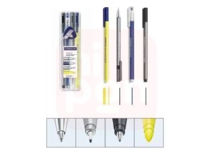 Kit Caneta Triplus Multi Set Office Estojo com 4 Unidades Staedtler