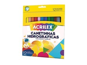 Canetinha 12 Cores - Acrilex